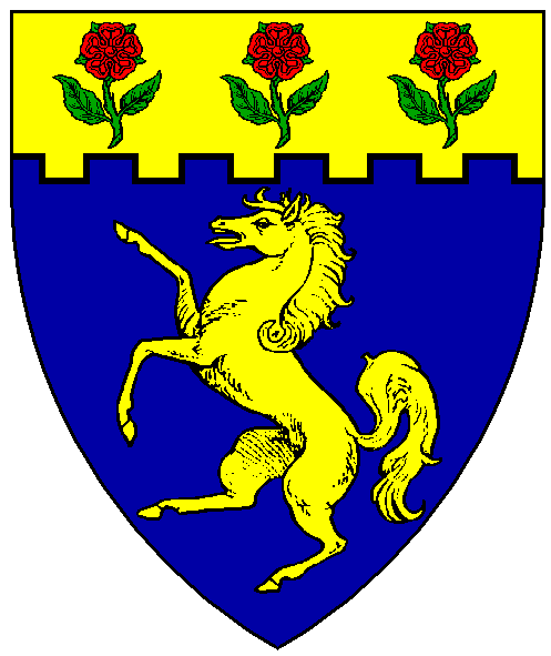 The arms of Aelesia de Trochdene