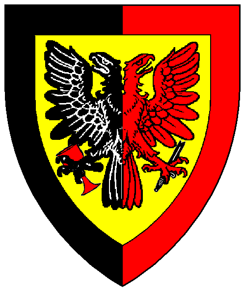 The arms of André de Montségur
