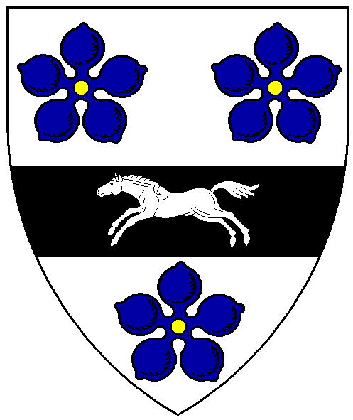 The arms of Collette de Harecourt