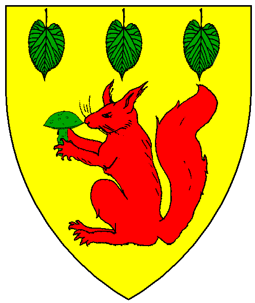 The arms of Eleanora de la Birche