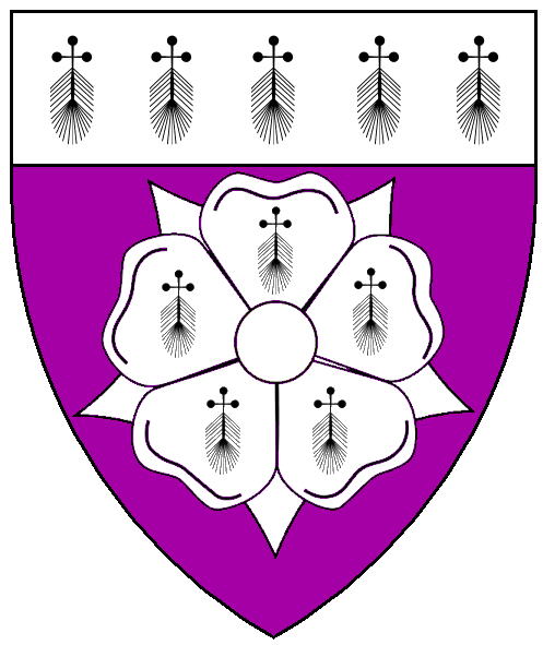The arms of Eleyne de Comnocke
