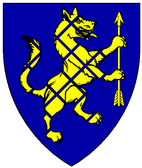 The arms of Geffrey ðe Wulf