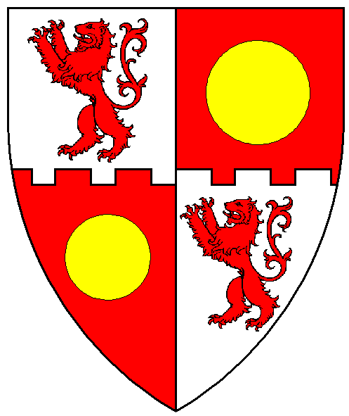 The arms of Gerard de Rhodes