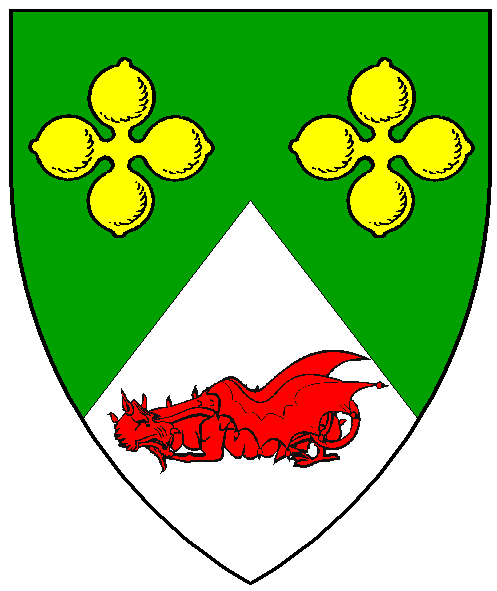 The arms of Gwenhwyfar ferch Morgan