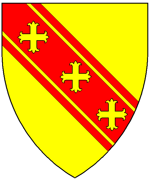 The arms of Helene du Puy