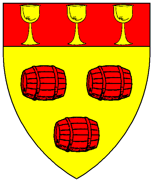 The arms of Howel Pascoe
