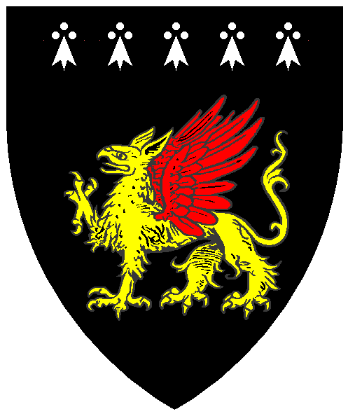 The arms of Hunydd verch Madyn Duy