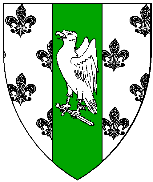 The arms of Kitan von Falkenberg
