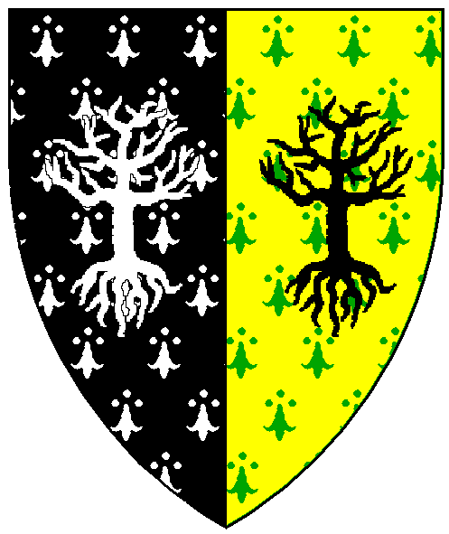 The arms of Llewen the Unruly