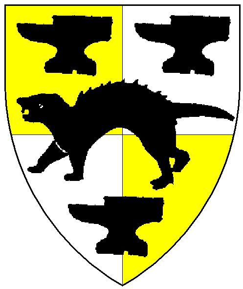 The arms of Mícheál de la Ferret