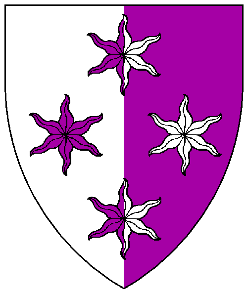 The arms of Quataryna de Montpelher