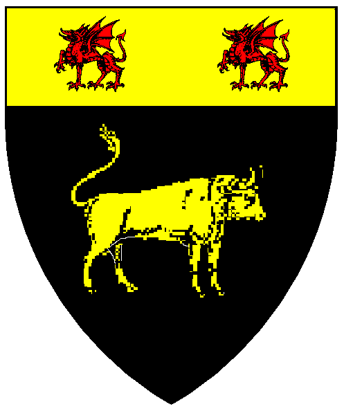 The arms of Robert Robare the Rhos