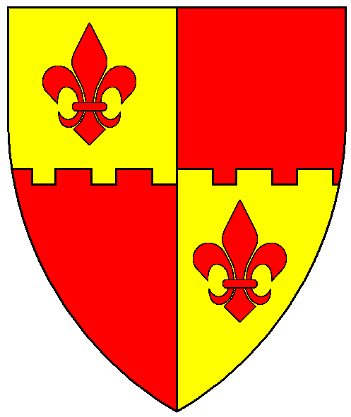 The arms of Sibilia da Montefeltro