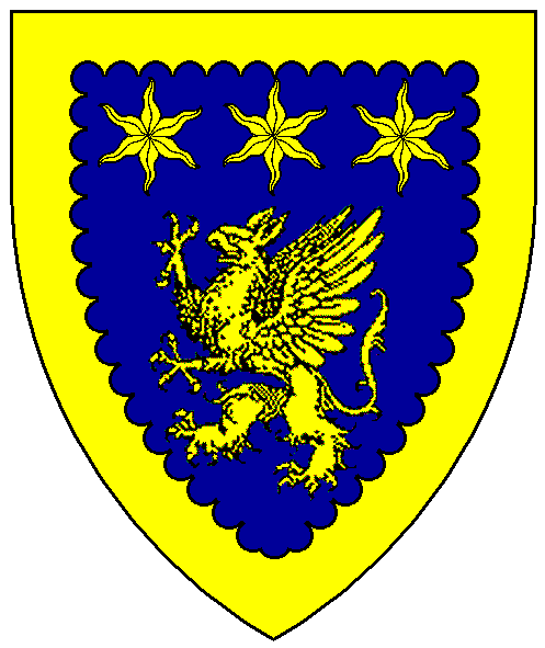 The arms of Yseult de Lacy